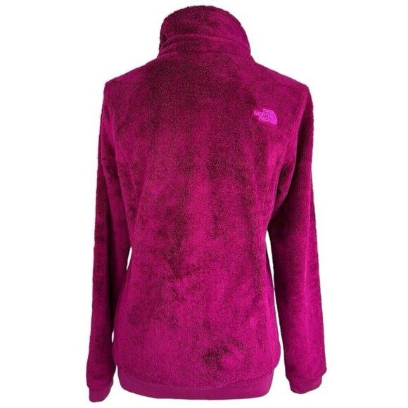 The North Face Women’s Magenta Pink Osito Teddy Full Zip Jacket S/C37 - Picture 4 of 15